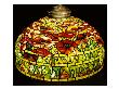 Detail From A Fine Poppy Leaded Glass And Bronze Floor Lamp, Numbered 1597 by Tiffany Studios Limited Edition Pricing Art Print