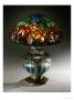 A Fine Woodbine Leaded Glass, Bronze And Blown Glass Table Lamp by Tiffany Studios Limited Edition Print