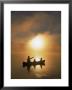 People Fishing From Canoe At Sunset by Bob Winsett Limited Edition Pricing Art Print