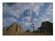 A Knotted Branch Grows In Front Of A Vast Sky And Rock Formations by Michael Melford Limited Edition Print
