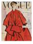 Vogue Cover - November 1953 by Rene R. Bouche Limited Edition Print