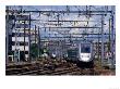 Tgv High-Speed Train Travelling Along City Tracks, Paris, France by John Elk Iii Limited Edition Print