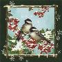 Winter Chickadees Ii by Anita Phillips Limited Edition Print