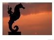The Malecon, Seahorse Statue At Sunset, Puerto Vallarta, Mexico by Walter Bibikow Limited Edition Print