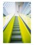 Colorful Escalator In The Central Library, Seattle, Washington, Usa by Charles Crust Limited Edition Print