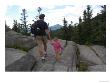 A Father And Daughter Hike On Whiteface Mountain, Whiteface Mountain, New York, United States by Stacy Gold Limited Edition Print