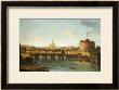Castel Santangelo And The Ponte Santangelo, Rome, With St. Peters And The Vatican by Antonio Joli Limited Edition Print