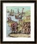 Columbus At Hispaniola, From The Narrative And Critical History Of America, By Justin Winsor by Theodor De Bry Limited Edition Print