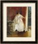Lady At A Window Feeding Birds, Circa 1859 by Alfred Emile Leopold Stevens Limited Edition Print
