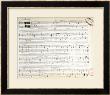 Facsimile Of The Score Of Ballade Number 2 In F by Frederic Chopin Limited Edition Pricing Art Print