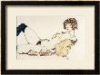 Reclining Nude In Green Stockings, 1914 by Egon Schiele Limited Edition Print