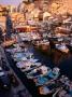 Boats In Harbour., Marseille, Provence-Alpes-Cote D'azur, France by Greg Elms Limited Edition Print