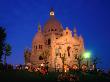 People Sitting On Lawns Of Basilique Du Sacre Coeur (Sacred Heart Basilica), Paris, France by Bill Wassman Limited Edition Print