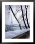 Snowfall In Paris: Passerelle Debilly And Eiffel Tower by Dmitri Kessel Limited Edition Print
