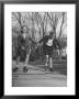 Typical 10 Year Old Girls Known As Pigtailers Roller Skating by Frank Scherschel Limited Edition Print