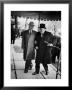 Pres. Harry Truman Walking Arm-In-Arm With British Prime Minister Winston Churchill, Blair House by George Skadding Limited Edition Pricing Art Print