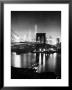 Night View Of Nyc And The Brooklyn Bridge by Andreas Feininger Limited Edition Print