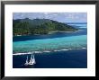 Sy Adele, 180 Foot Hoek Design, Underway Close To The Reef Off Huahine Island, French Polynesia by Rick Tomlinson Limited Edition Print