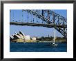 Opera House And Harbour Bridge, Sydney, Australia by Fraser Hall Limited Edition Print