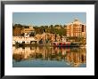 Riverboats, Mississippi River, And Historic Julien Hotel, Dubuque, Iowa by Walter Bibikow Limited Edition Print