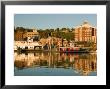 Riverboats, Mississippi River, And Historic Julien Hotel, Dubuque, Iowa by Walter Bibikow Limited Edition Print