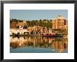 Riverboats, Mississippi River, And Historic Julien Hotel, Dubuque, Iowa by Walter Bibikow Limited Edition Pricing Art Print