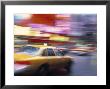 Taxi, New York City, Usa by Peter Adams Limited Edition Print