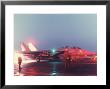 Aircraft Carrier Directing Fighter Aircraft In Us Led Allied Desert Storm Gulf War Mission by P. Cichonowicz Limited Edition Pricing Art Print