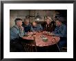 Old Gold Miners Play A Game Of Poker At Twilight, Volcano Grocery Store, Volcano, California, 1948 by Herbert Gehr Limited Edition Print