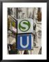 Sign For The S-Bahn And U-Bahn, Munich, Bavaria by Gary Cook Limited Edition Print
