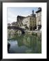 Canal At Porta Ticinese, Naviglio Grande, Milan, Lombardy, Italy by Sheila Terry Limited Edition Print