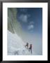 Climbers At Base Of Great Sail Peak, Above Fog In Stewart Valley by Gordon Wiltsie Limited Edition Print