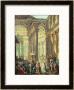 T28517 Capriccio Of A Roman Temple With Alexander The Great Entering In Triumph, 1755-60 by Hubert Robert Limited Edition Pricing Art Print