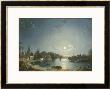 Full Moon On The River At Brentford by Henry Pether Limited Edition Pricing Art Print