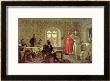 The Italian Ambassador Calvuci Drawing The Falcons Of Tsar Alexei Mikhailovich 1889 by Alexander Dimitrievitch Litovtchenko Limited Edition Pricing Art Print