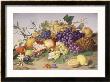 Still Life Of Grapes, Pineapple, Figs And Pomegranates by Adolf Senff Limited Edition Print