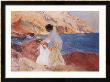 Clotilde And Elena On The Rocks, Javea by Joaquin Sorolla Y Bastida Limited Edition Print