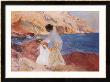 Clotilde And Elena On The Rocks, Javea by Joaquín Sorolla Y Bastida Limited Edition Pricing Art Print