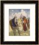 Sir Lancelot Challenges Sir Tarquin Who Has Imprisoned King Arthur's Knights by Newell Convers Wyeth Limited Edition Print