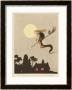 Spanish Witch Returns Home After A Flight Accompanied By Her Familiar An Owl by Joaquin Xaudaro Limited Edition Print