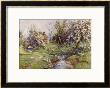 Picturesque Stream In The English Countryside With Geese by G.F. Nicholls Limited Edition Print