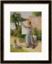 Woman Hanging Her Laundry, 1887 by Camille Pissarro Limited Edition Print
