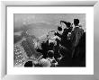 University Of Pittsburgh Students Cheering Wildly From Atop Cathedral Of Learning, School's Campus by George Silk Limited Edition Print