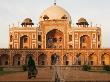 Woman Wearing Sari Walking Past Humayun's Tomb In New Delhi by Gavin Gough Limited Edition Print