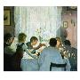 Breakfast Ii, The Artist's Family, 1885 (Oil On Canvas) by Gustav Wentzel Limited Edition Pricing Art Print