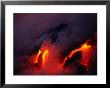 Lava Flowing Into The Ocean From Puu Oo Vent, Mt. Kilauea, Hawaii Volcanoes National Park, Hawaii by Mark Newman Limited Edition Print