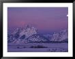 Grand Tetons And Fenceline With Full Moon, Grand Teton National Park, Wyoming, Usa by Jamie & Judy Wild Limited Edition Print