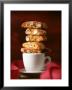 Cantucci Biscuits Piled On A Coffee Cup by Luzia Ellert Limited Edition Print