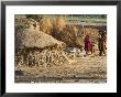 Man With Children Outside Their House, Village Near Jalalabad, Afghanistan by Jane Sweeney Limited Edition Print