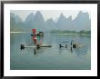 Fishermen On Bamboo Rafts, China by Inga Spence Limited Edition Print